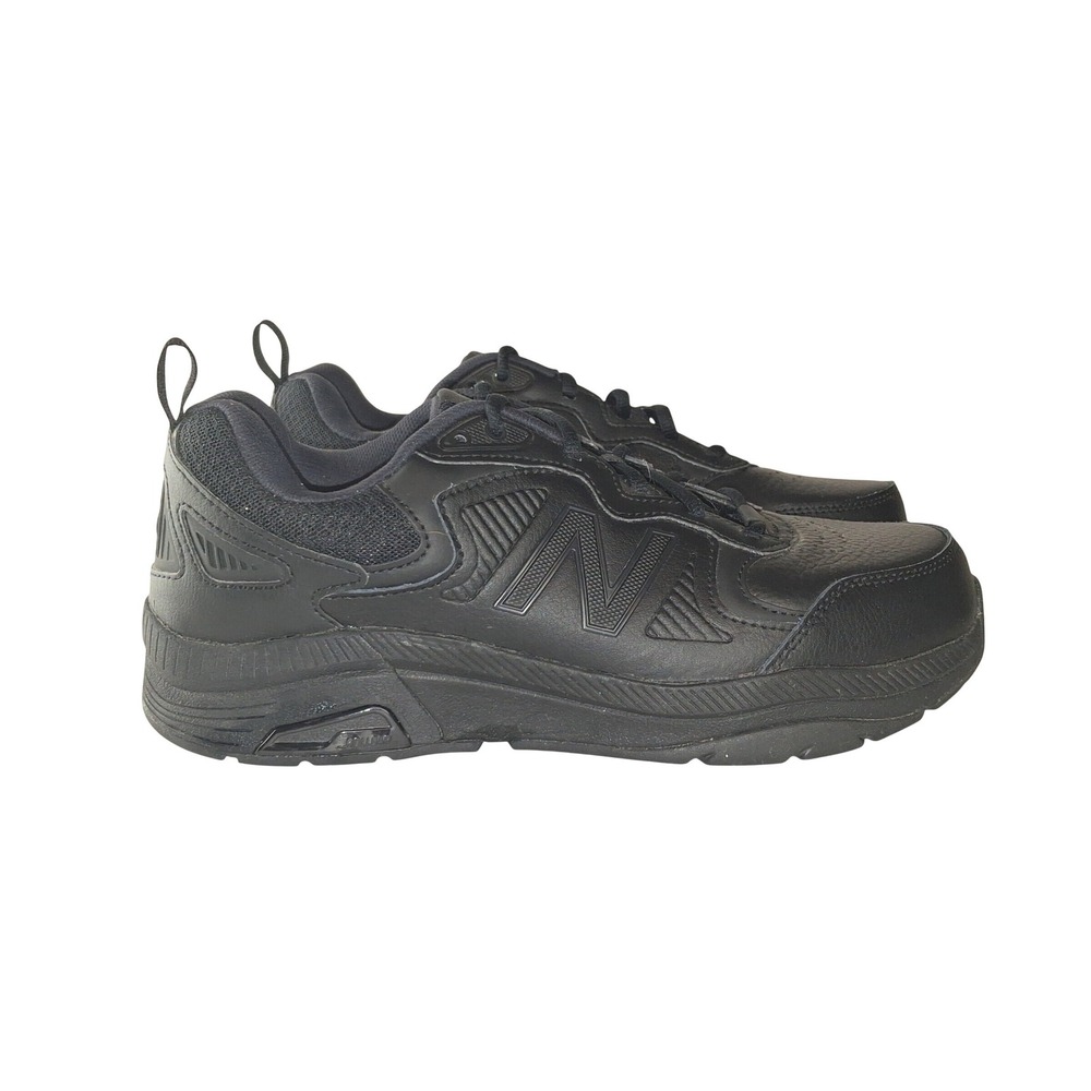 New Balance 857v3 Mens 7.5 6E Extra Wide Black Leather Training Shoes MX857AB3
